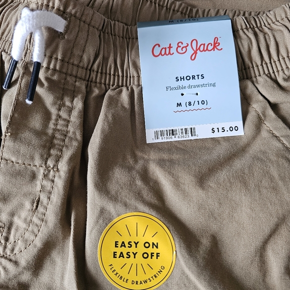 Cat & Jack™ - Boys' Pull-On Woven Shorts - Size: M (8/10) Dark Khaki - Picture 6 of 13